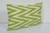 12" x 20" yellow ikat pillow cover, accent pillow ikat fabric central asian tajik ikat