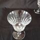 Set of 12 Baccarat Piccadilly Cut Crystal Red Wine Goblets