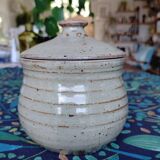Petit pot artisanal en grès et céramique