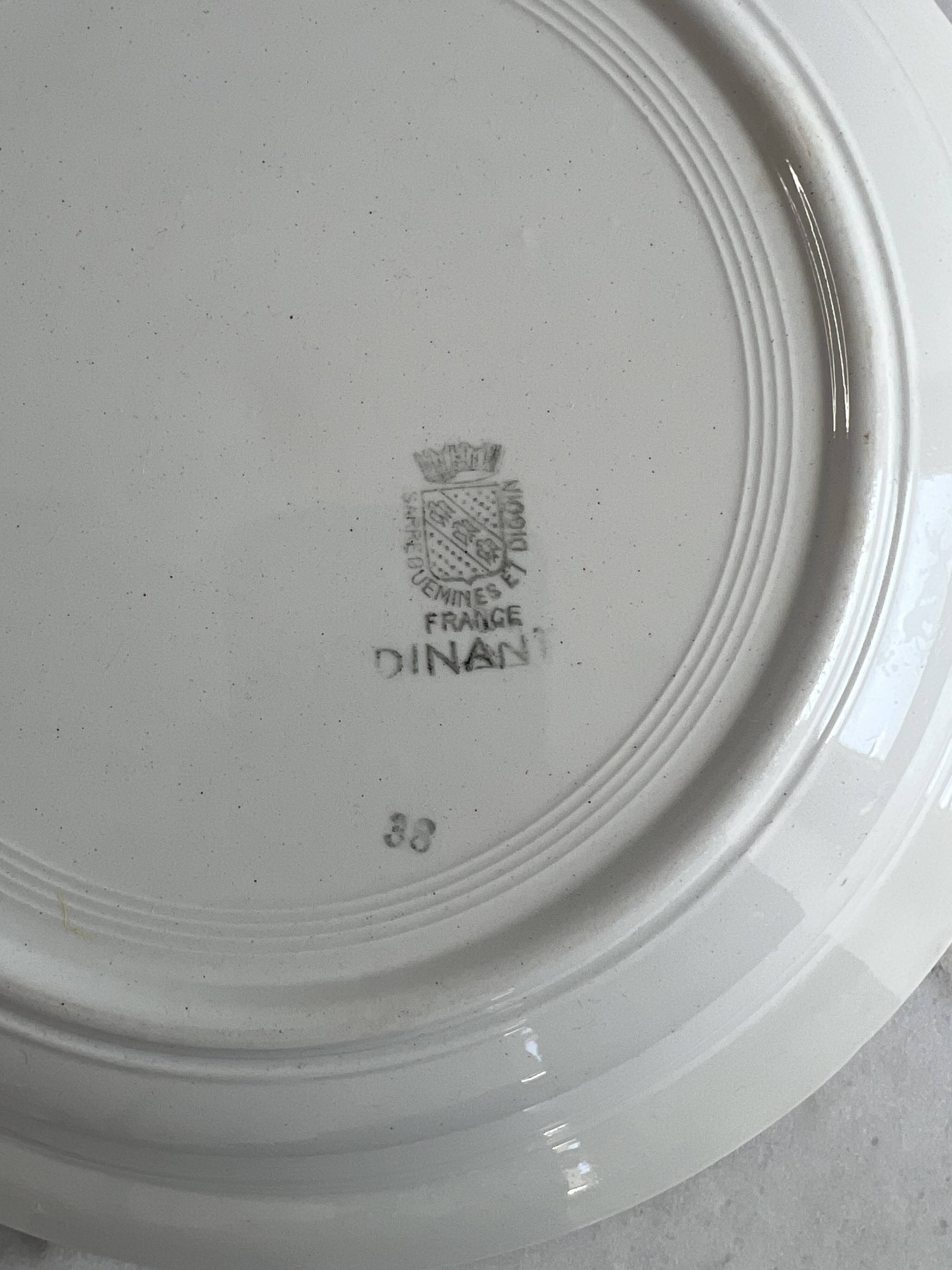 Plat de présentation Sarreguemines et Digoin Dinant