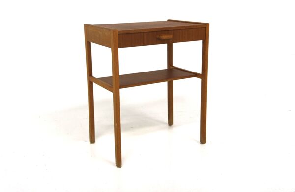 Table de chevet scandinave en teck, Suède, 1960