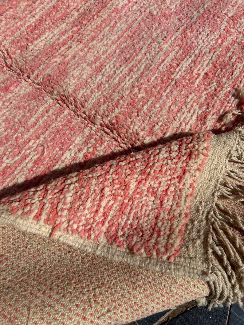 Handmade pure wool rug, size 100 x 200 cm