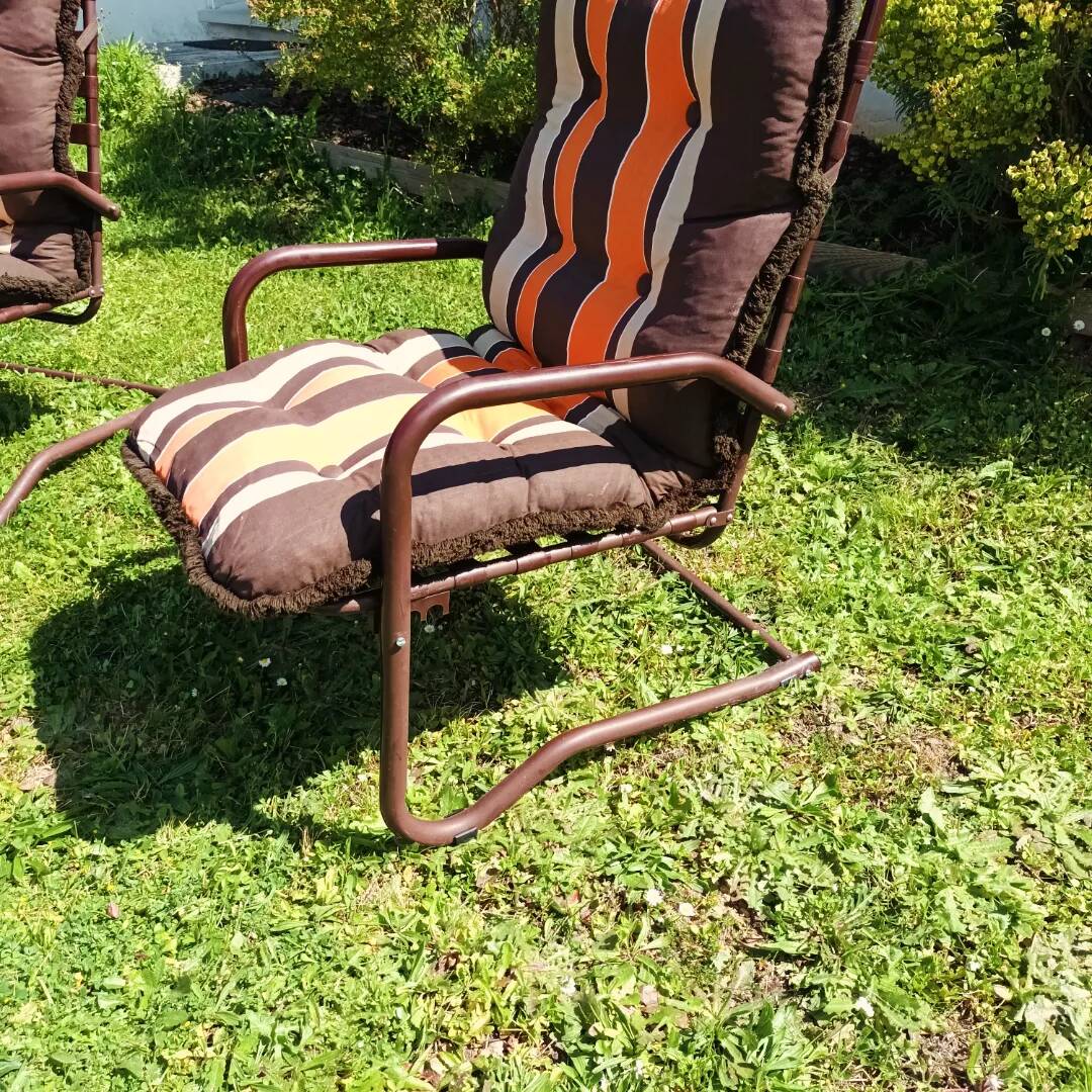 Vintage garden armchairs