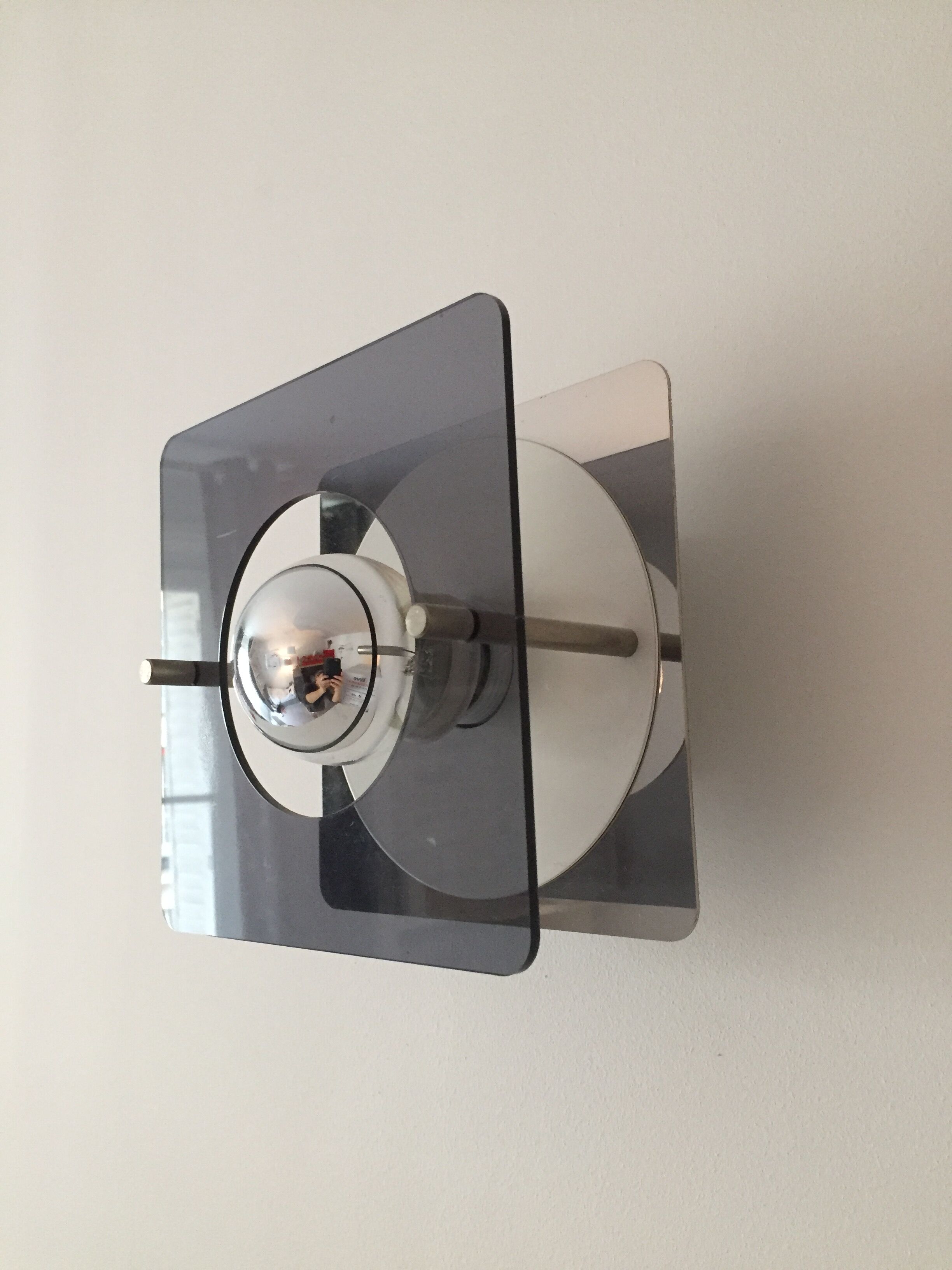 Pair of Disco model wall sconces by Jocelyne Trocmé