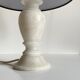 Lampe pieds en pierre d’albatre vintage