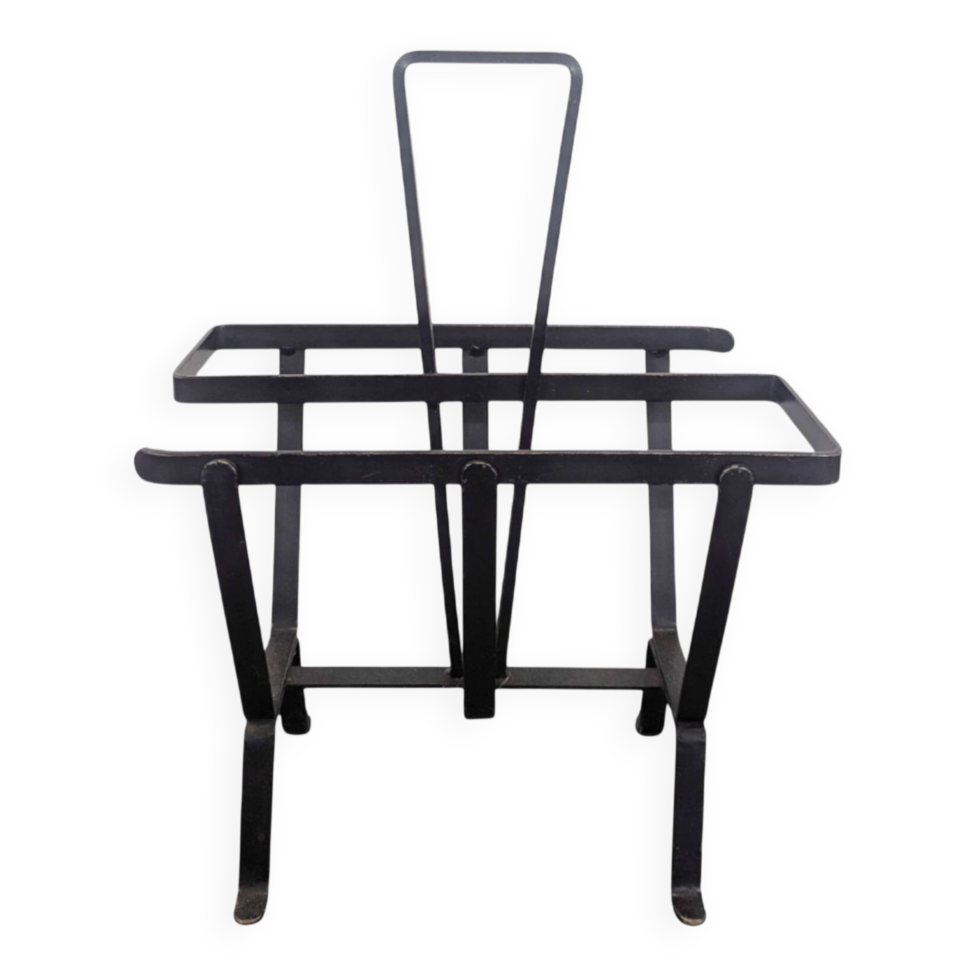 Wrought iron magazine rack