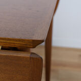 Table à manger extensible en teck, années 1960