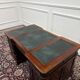 Classic English Partner Desk Green Leather