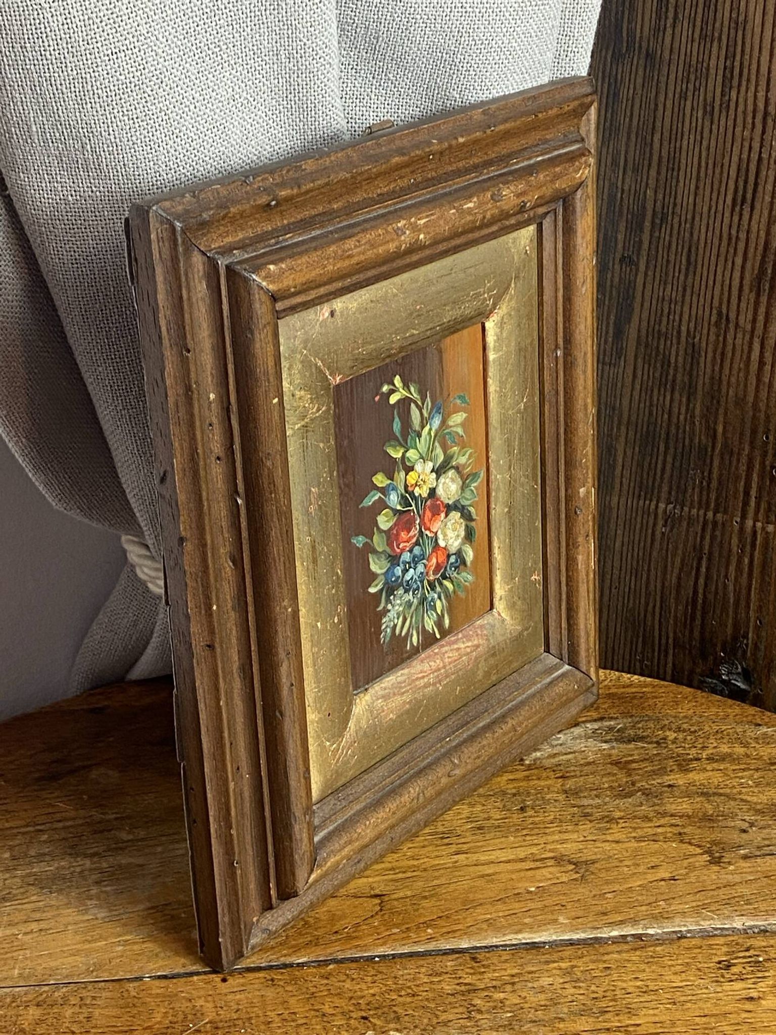 Wood painting, Italy wooden framing