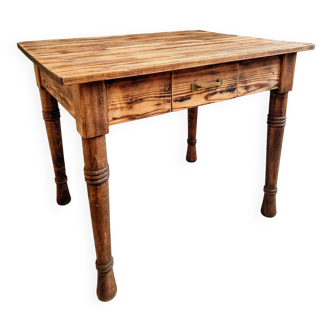 Antique table dining table desk table with drawer