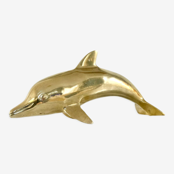 Vintage brass dolphin