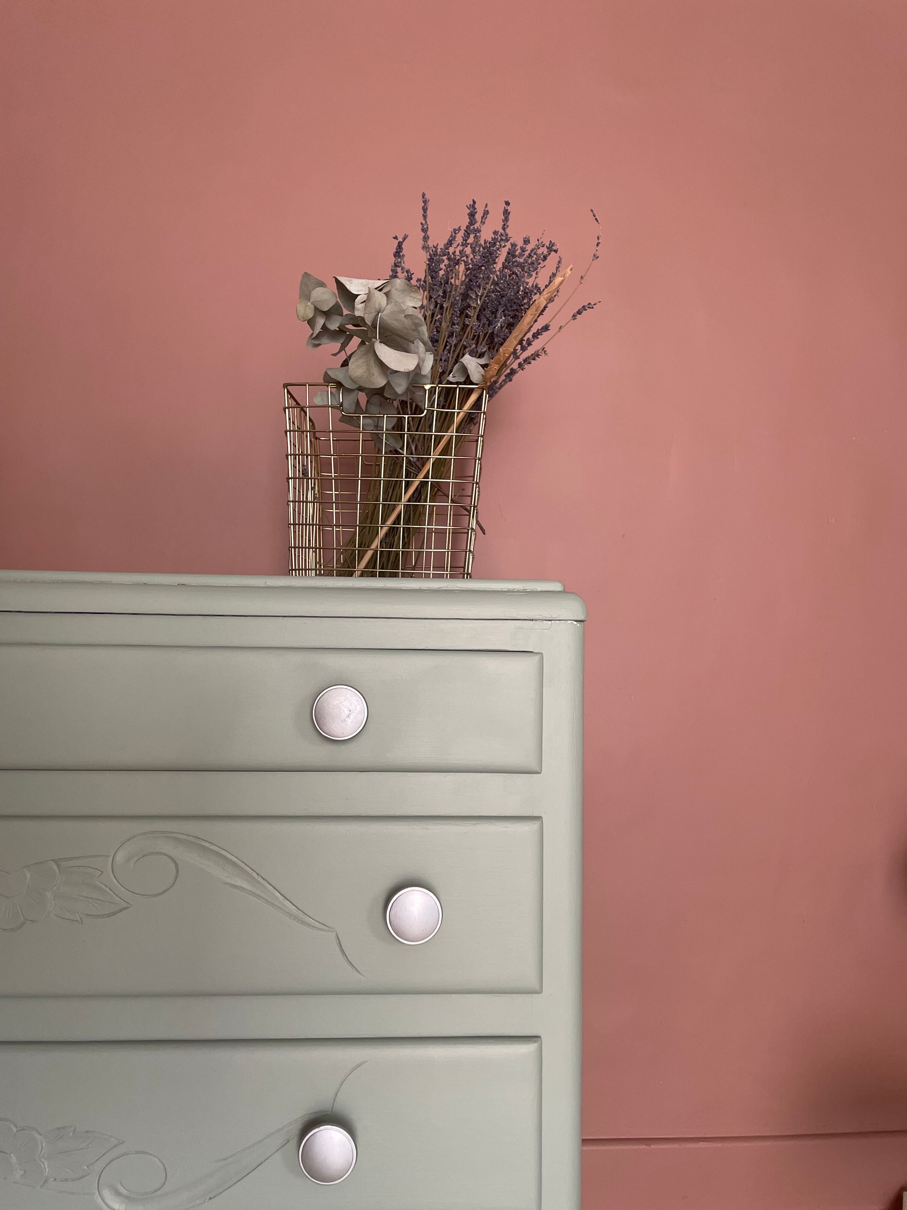 Commode Art déco revisité - vert tendre