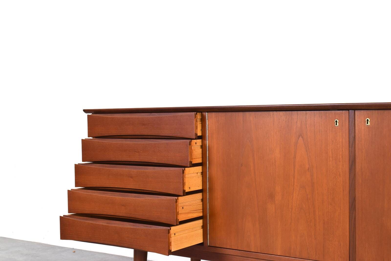Mid-Century Teak Sideboard by Fredrik A. Kayser, Norway, 1960s.