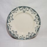 Serving dish of the earthenware factory of Luneville model Luchon, iron earth