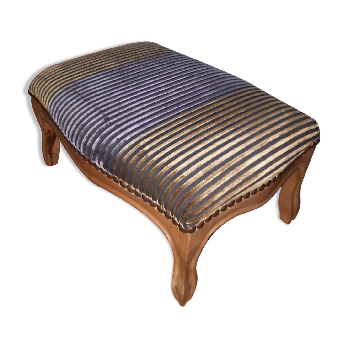Foot rest upholstered in Louis XV style