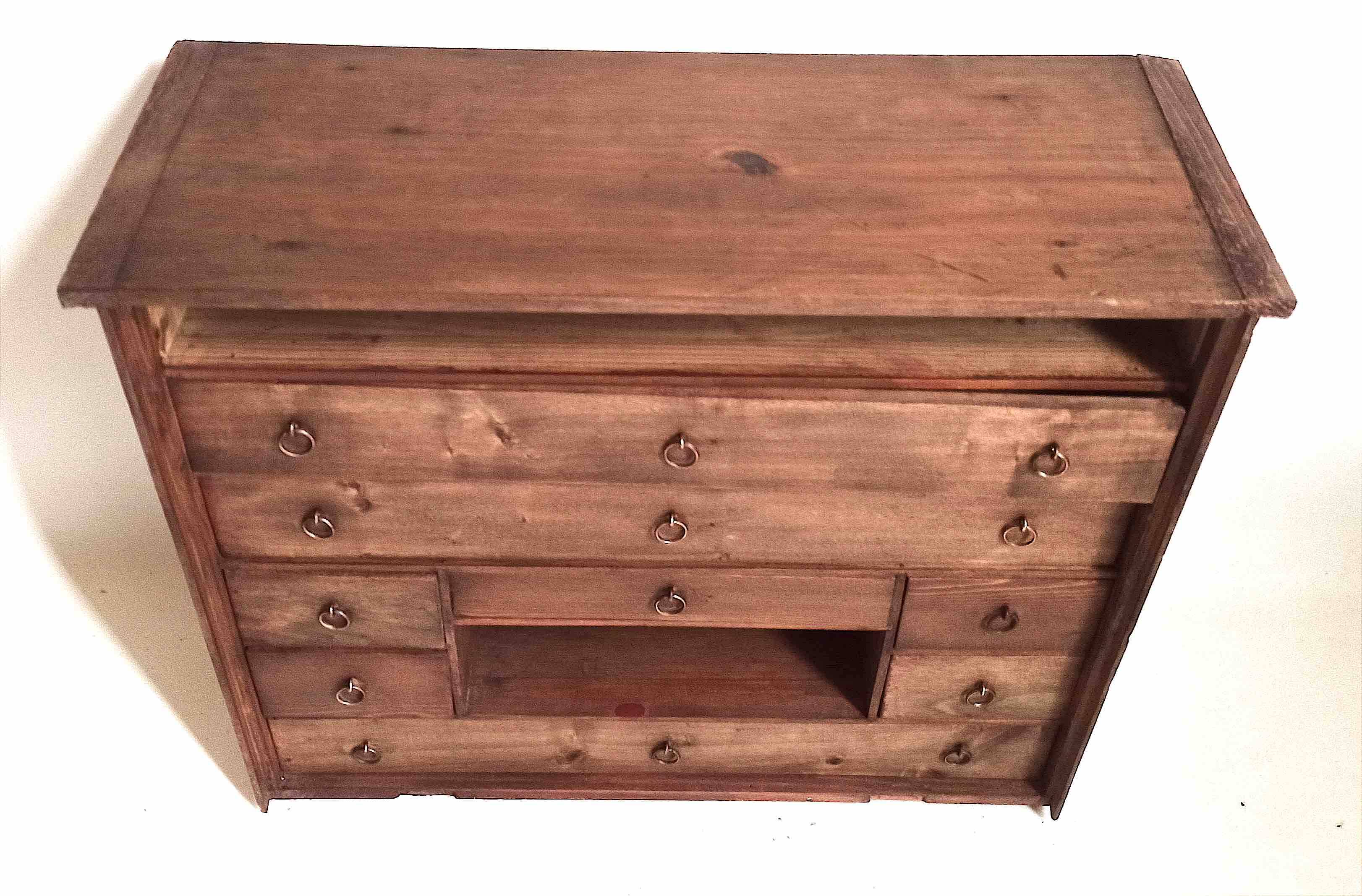 Small piece of professional furniture (watchmaker) 1930s Width 49.5 cm Height 41.5 cm