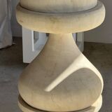 Pawn Bleach - Stool, side table, end table in solid mango wood