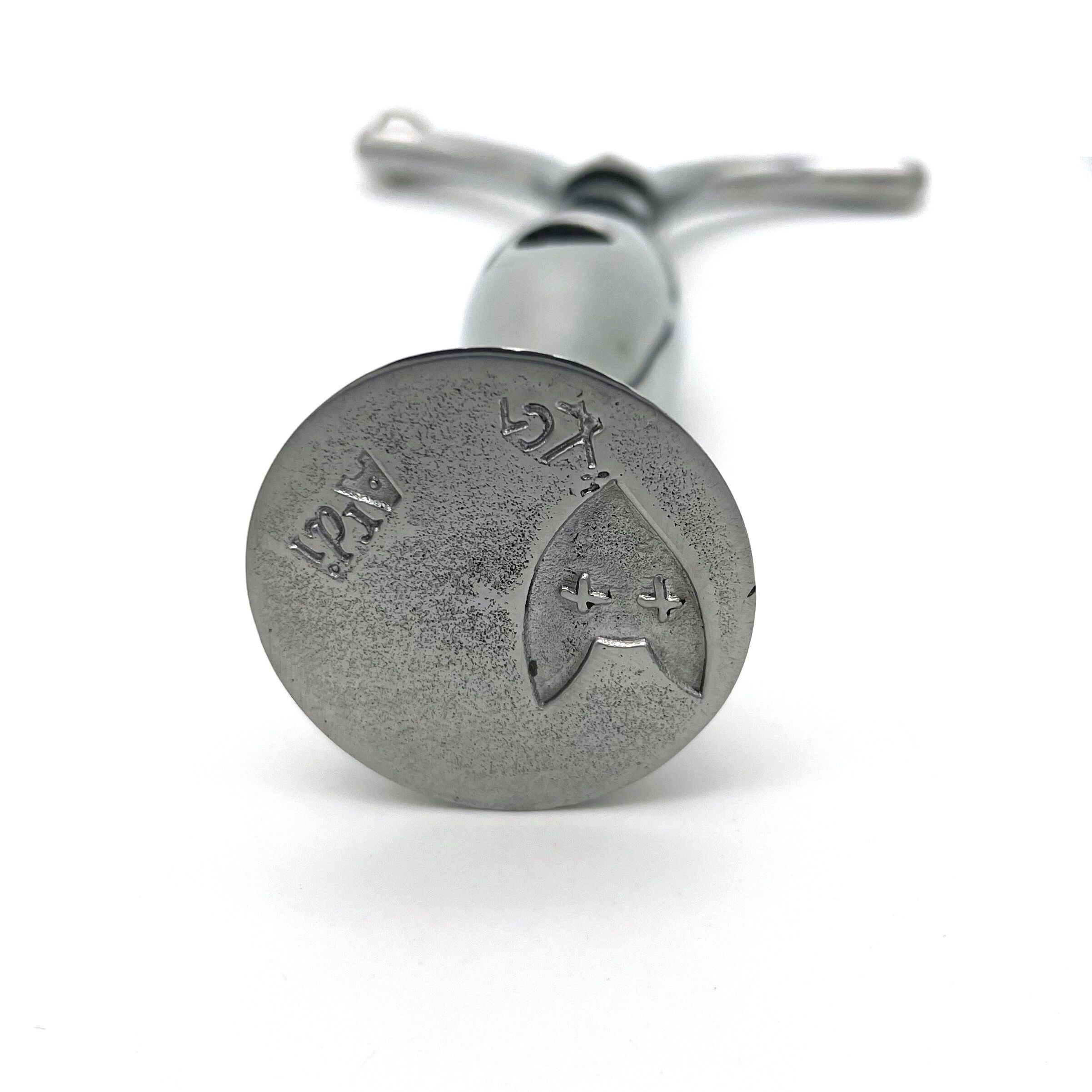 Tire-bouchon ardi design en fonte d'aluminium poli - made in france