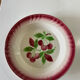 Plat creux Badonviller decors aux cerises