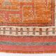 3x13 Orange Beige Vintage Runner Rug, 78x404Cm SK 6391