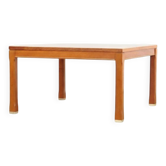 Vintage teak and beech coffee table, Danish design.