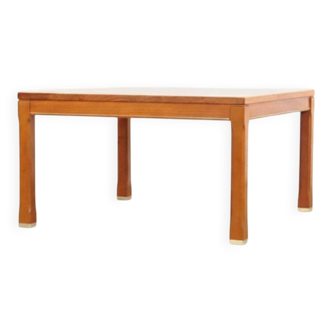 Vintage teak and beech coffee table, Danish design.