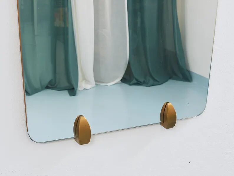 Large Trapezoidal Mid-Century Full-Length Wall Mirror, Vienna, Austria, 1950s