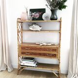 Rattan shelf