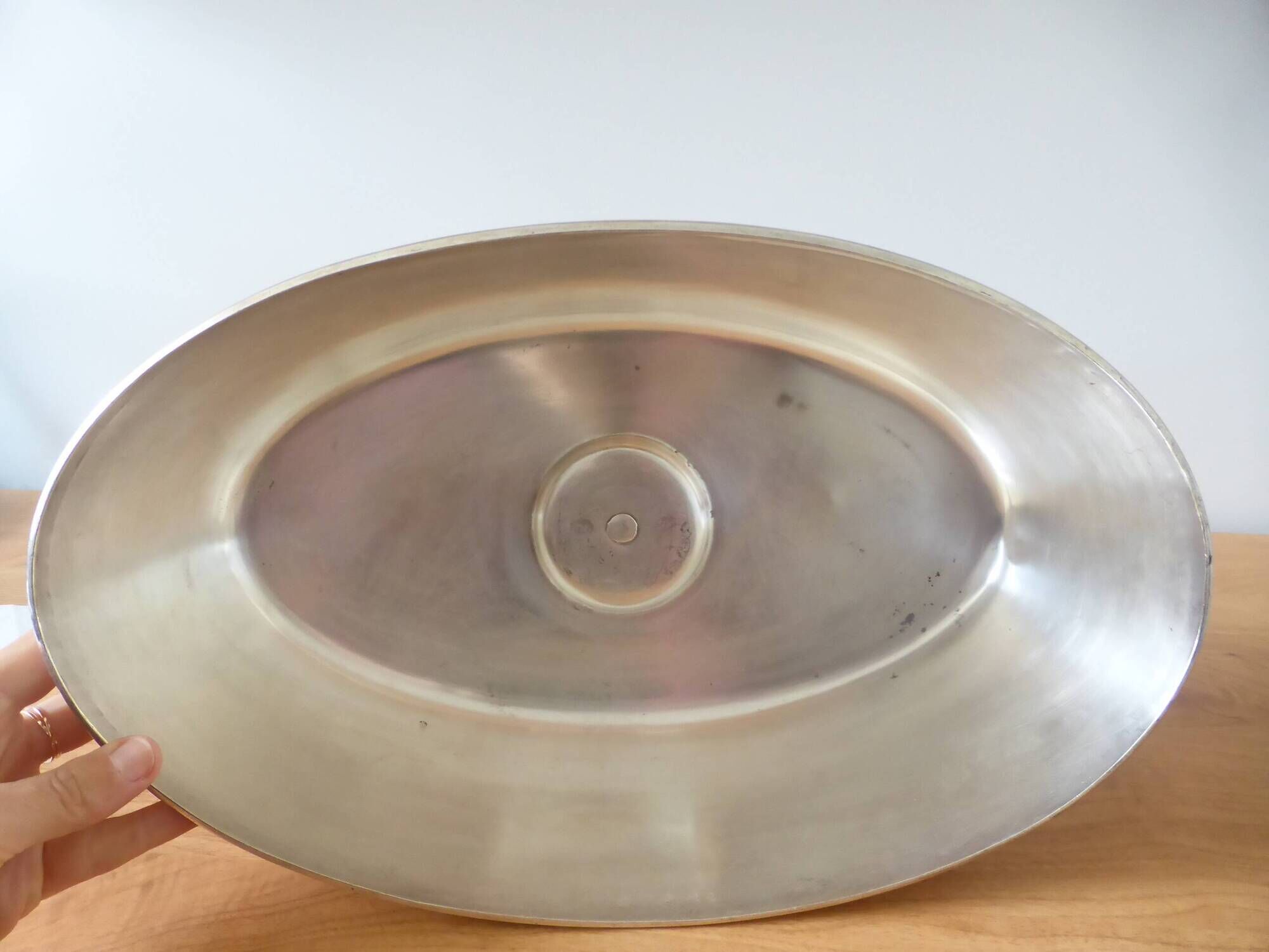 Ecruis monogrammed silver-plated metal serving bell 240517