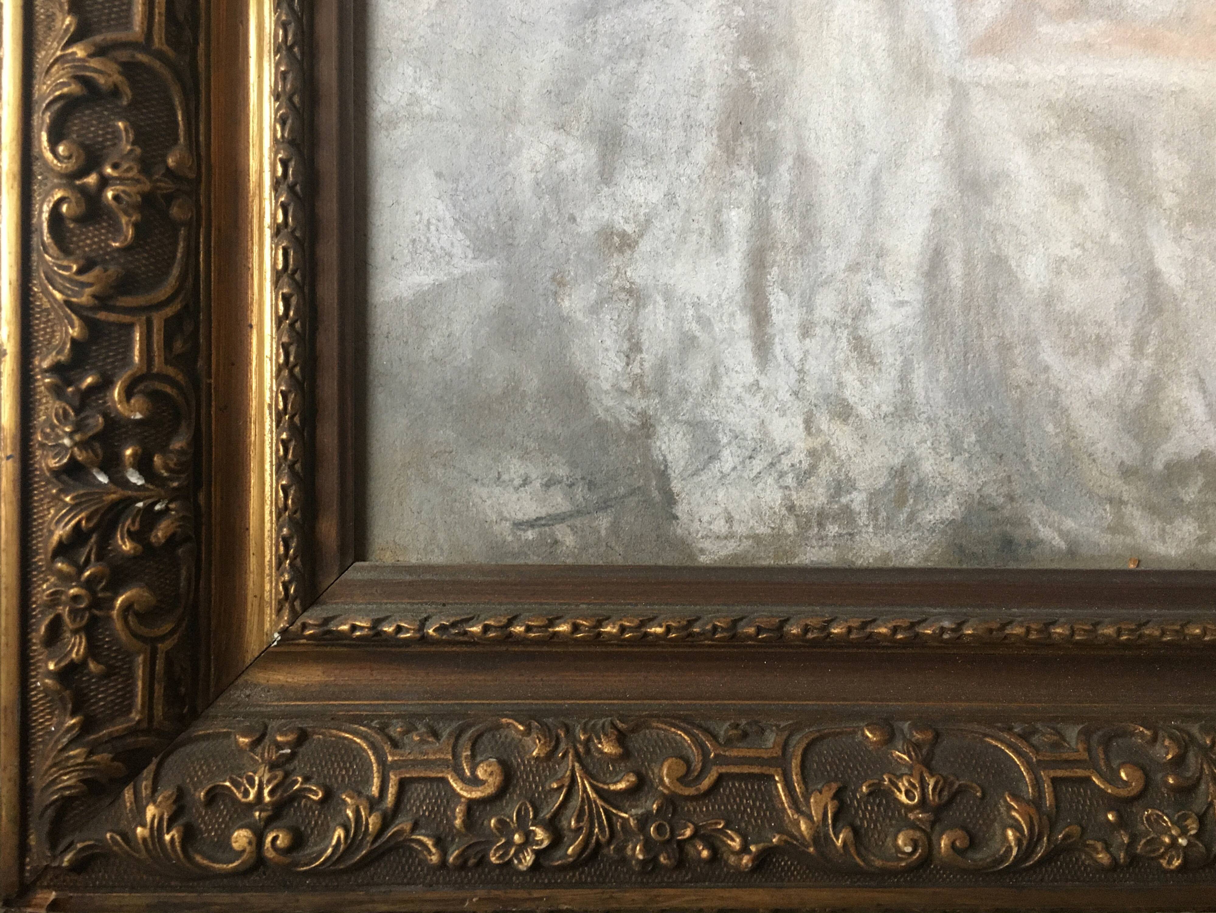 Table XIX - Family Portrait "Elegant in White Dress" - Frame