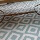 Marble and brass coffee table