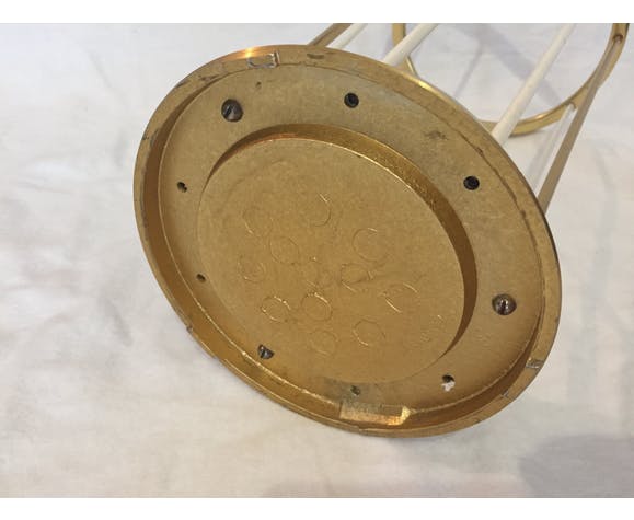 Vintage gold metal umbrella holder from the 1950s