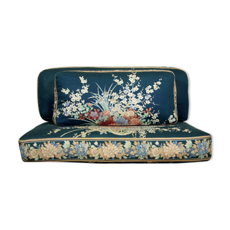 Sofa mattress "bohemian" in satin floral cotton