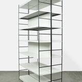 Industrial metal roomdivider / bookcases / bookshelves, 1960s Netherlands