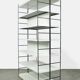 Industrial metal roomdivider / bookcases / bookshelves, 1960s Netherlands