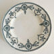 Two flat plates iron earth opaque porcelain by Gien Malmaison