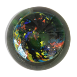 Sulfide green background with multicolored deco