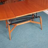 Table low vintage Scandinavian modular transformable liftable SMØRREBRØD