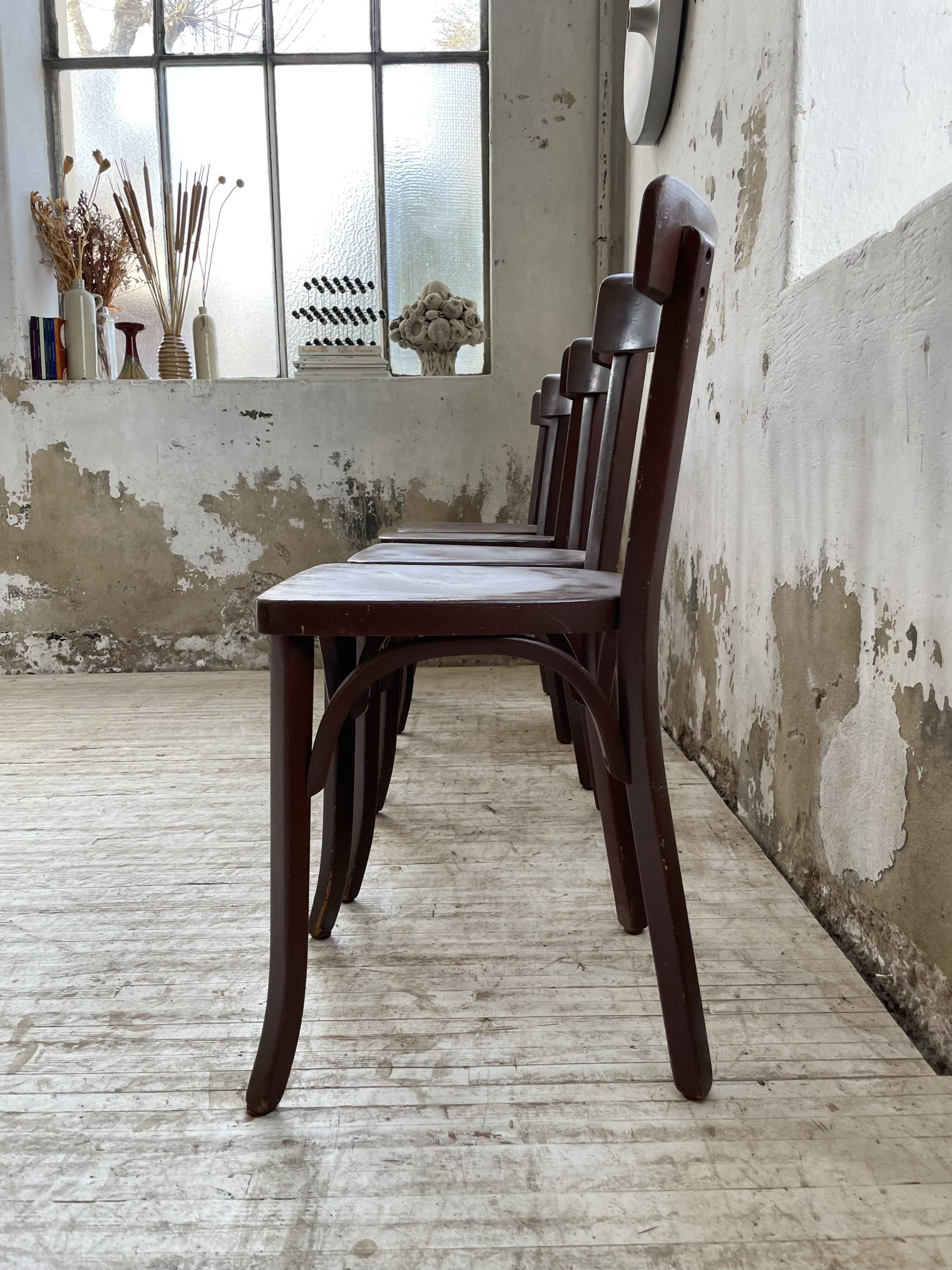 Set of 4 Baumann bistro chairs