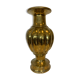 Vase with godrons in hammered brass XX century