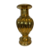 Vase with godrons in hammered brass XX century
