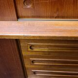 High teak sideboard attributed to Johannes Anderson - Elegant storage solution with style - Danish design