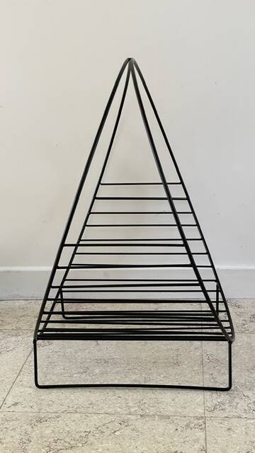 Magazine rack vintage log holder