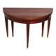 Half-moon console table, extendable in Empire style.