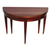 Table console en demi-lune, extensible de style Empire