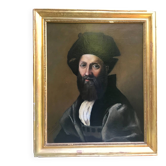 Jules Toulot XIX century. Portrait after Raphael. Oil on canvas dated 1880.