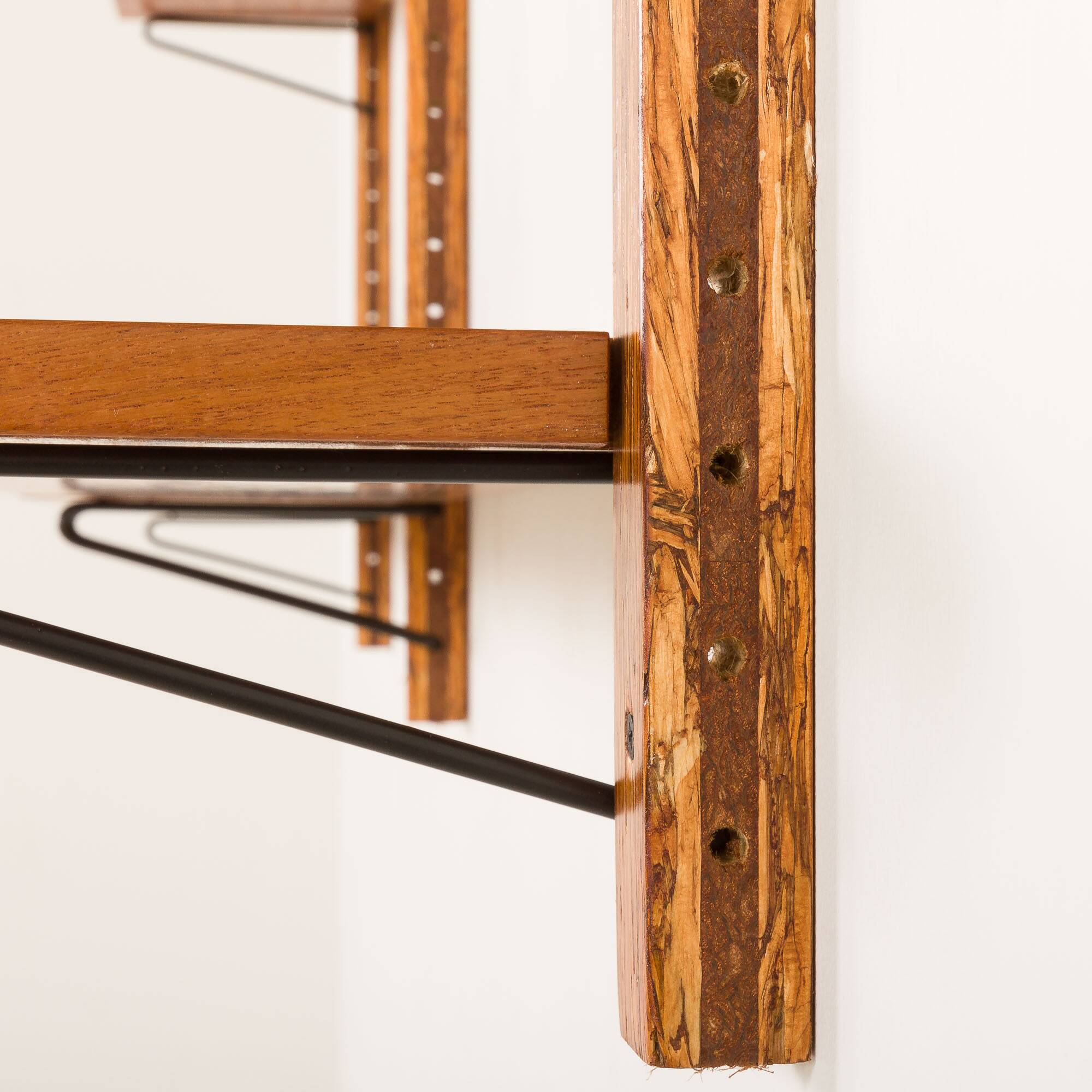 Danish mid-century upcycled teak shelving unit.