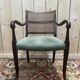 Suite de 6 fauteuils anglais en cannage