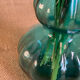 Lagoon blue blown glass vase type murano