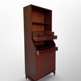 Italian wood and veneered mahogany bookcase, 1960s.